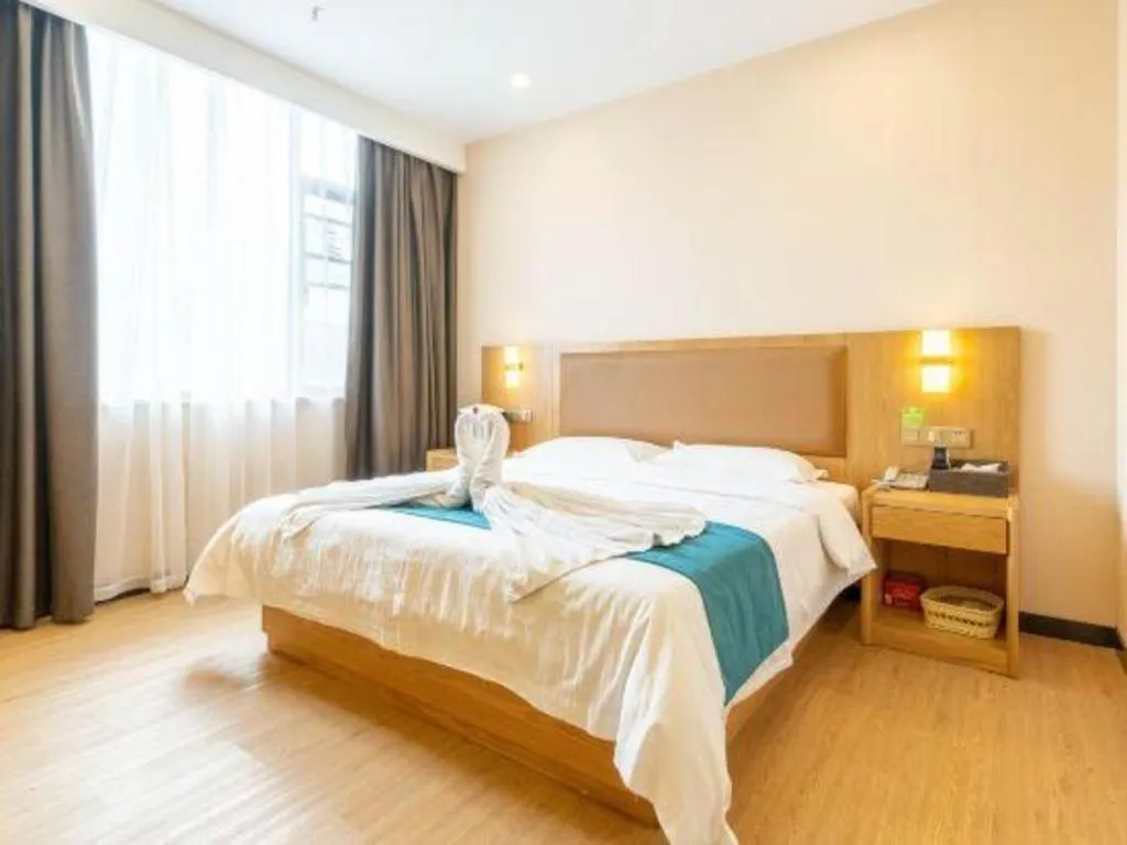 Bed in GreenTree Inn Huangshi Huahu Development Zone Daquan Road