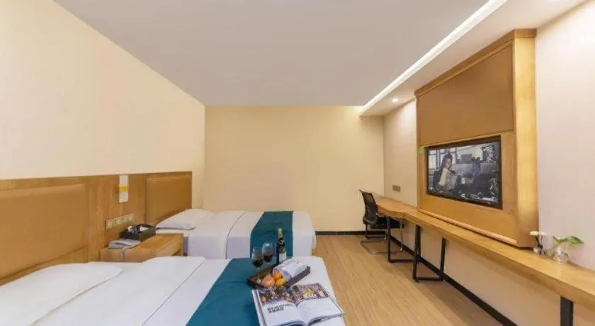 Bed in GreenTree Inn Huangshi Huahu Development Zone Daquan Road