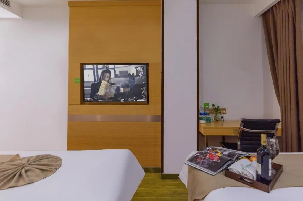 Bed in GreenTree Inn Huangshi Huahu Development Zone Daquan Road