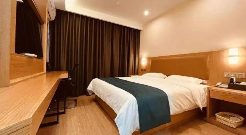 Bed in GreenTree Inn Huangshi Huahu Development Zone Daquan Road