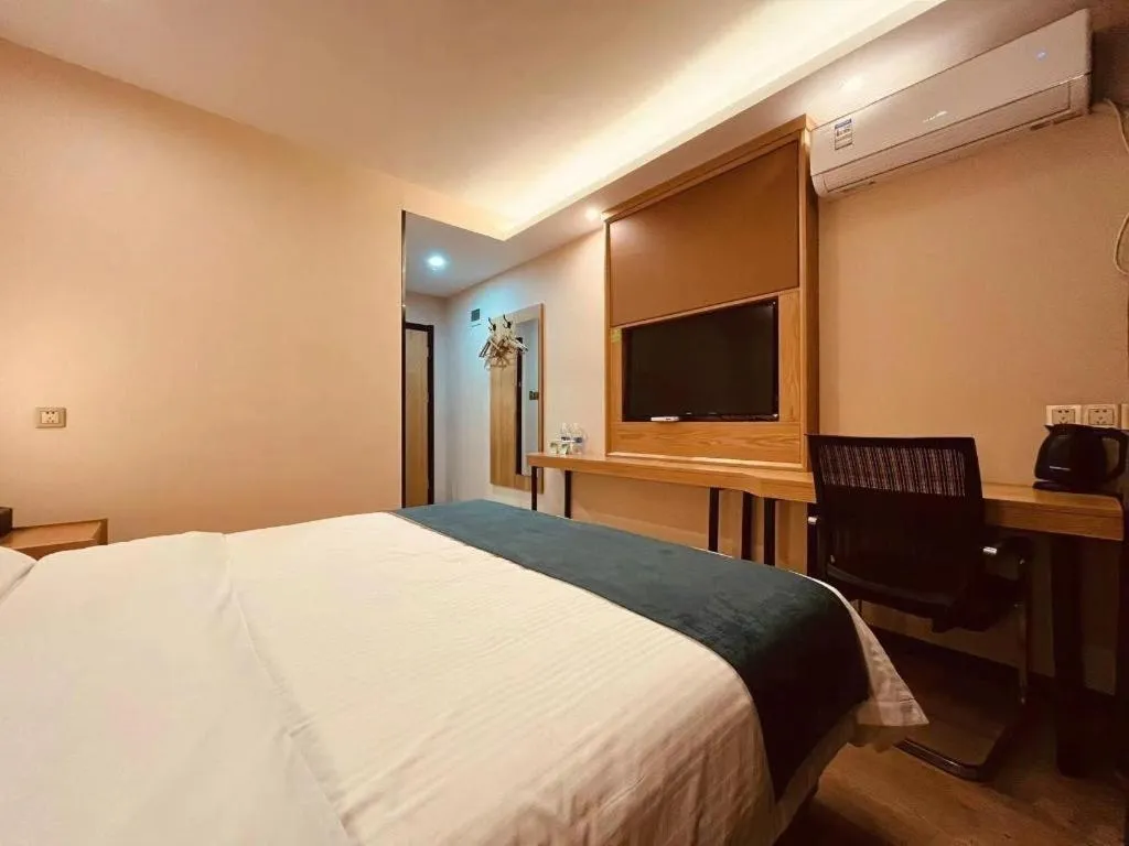Bed in GreenTree Inn Huangshi Huahu Development Zone Daquan Road