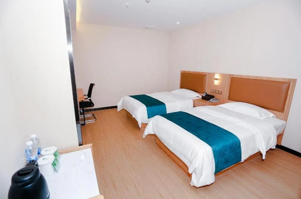 Bed in GreenTree Inn Huangshi Huahu Development Zone Daquan Road