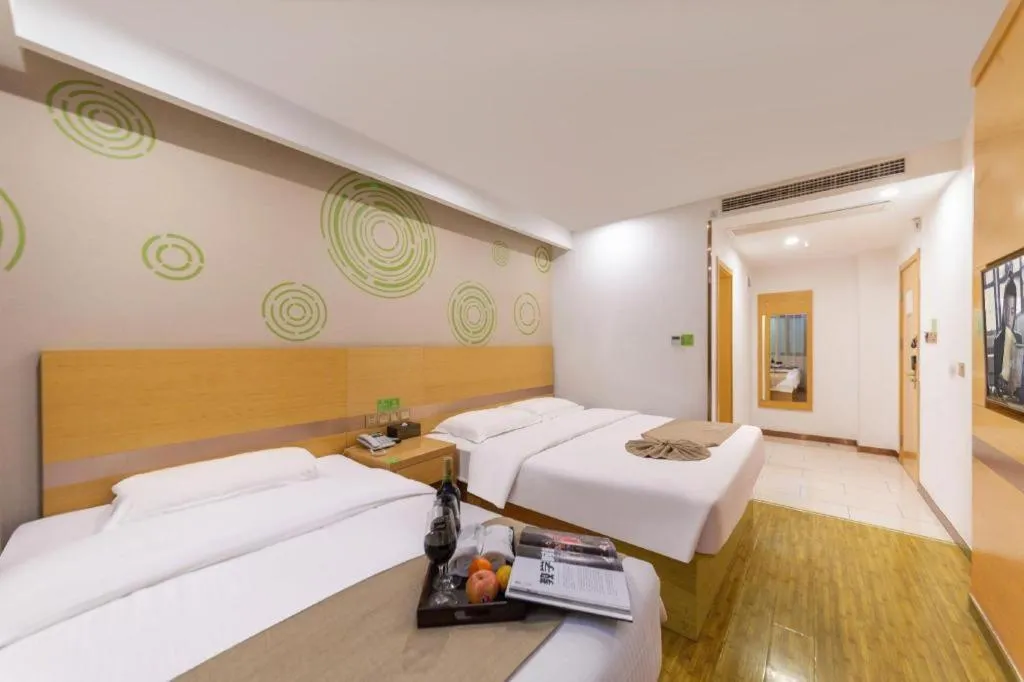 Bed in GreenTree Inn Huangshi Huahu Development Zone Daquan Road