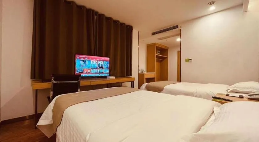 Bed in GreenTree Inn Huangshi Huahu Development Zone Daquan Road