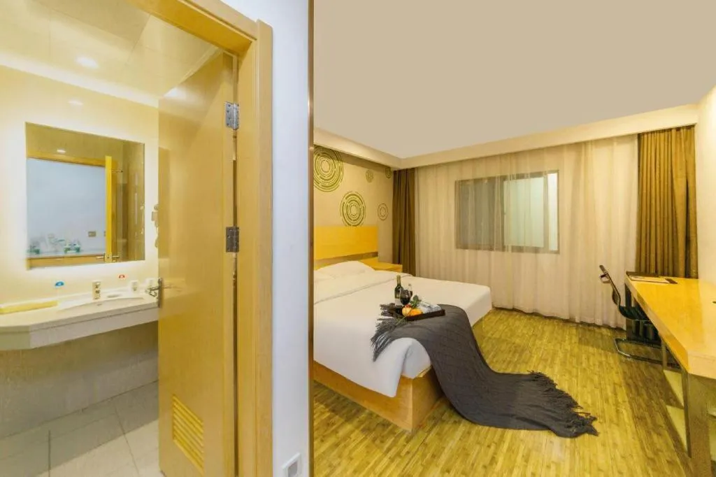 Bed in GreenTree Inn Huangshi Huahu Development Zone Daquan Road