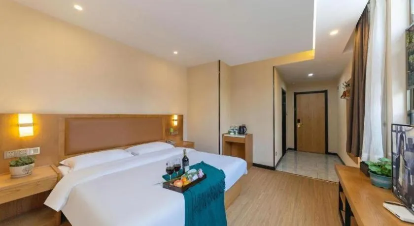 Bed in GreenTree Inn Huangshi Huahu Development Zone Daquan Road
