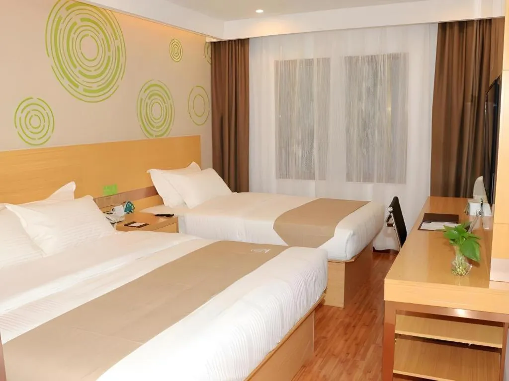 Bed in GreenTree Inn Huangshi Huahu Development Zone Daquan Road