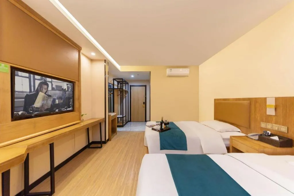 Bed in GreenTree Inn Huangshi Huahu Development Zone Daquan Road