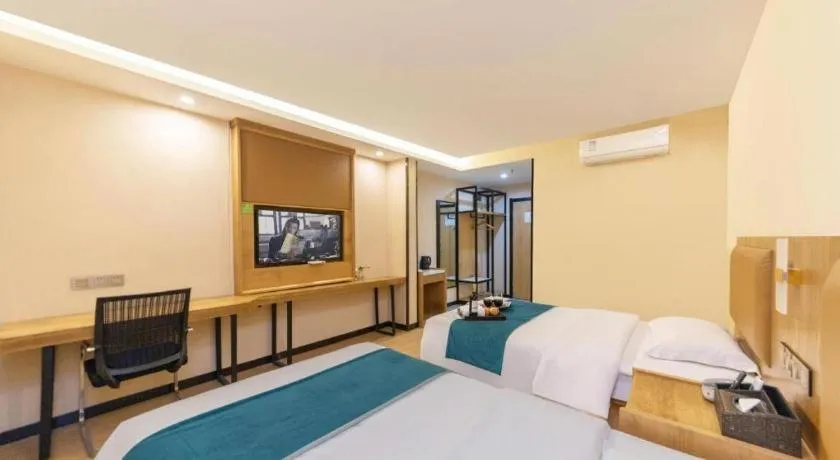Bed in GreenTree Inn Huangshi Huahu Development Zone Daquan Road