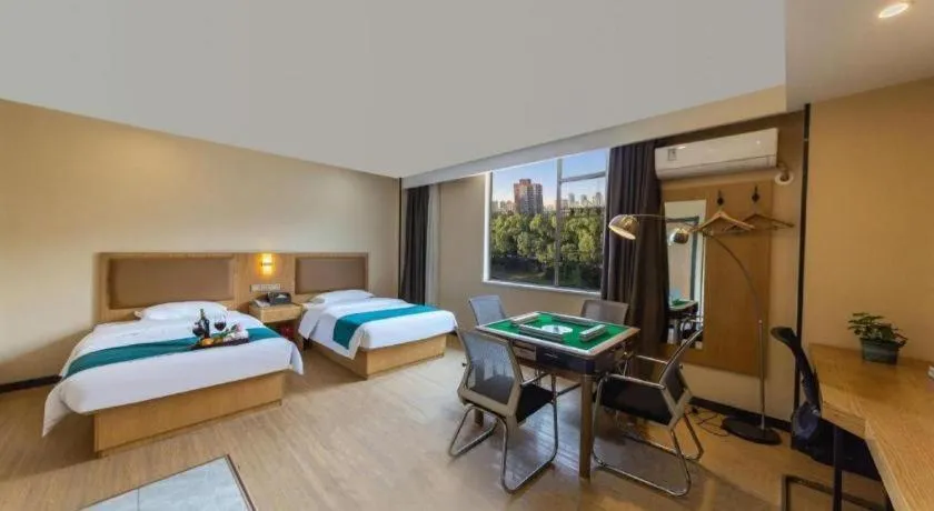 Bed in GreenTree Inn Huangshi Huahu Development Zone Daquan Road