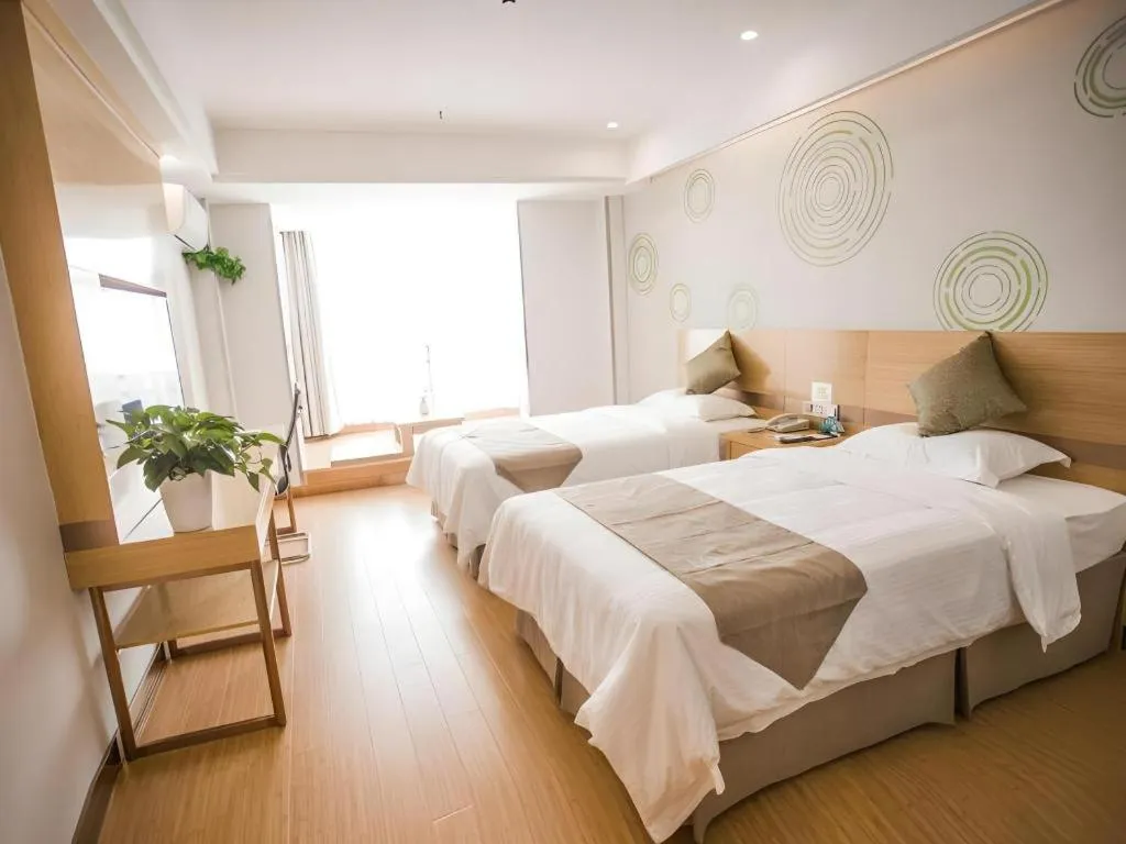 Bed in GreenTree Inn Suqian Suyu District Red Star Macalline