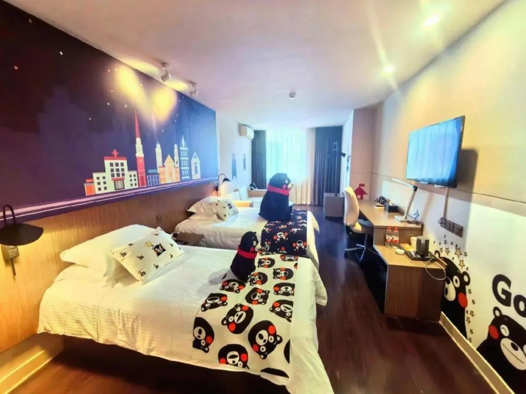 Bed in Jinjiang Inn Select Foshan Nanhai Guicheng Metro Station