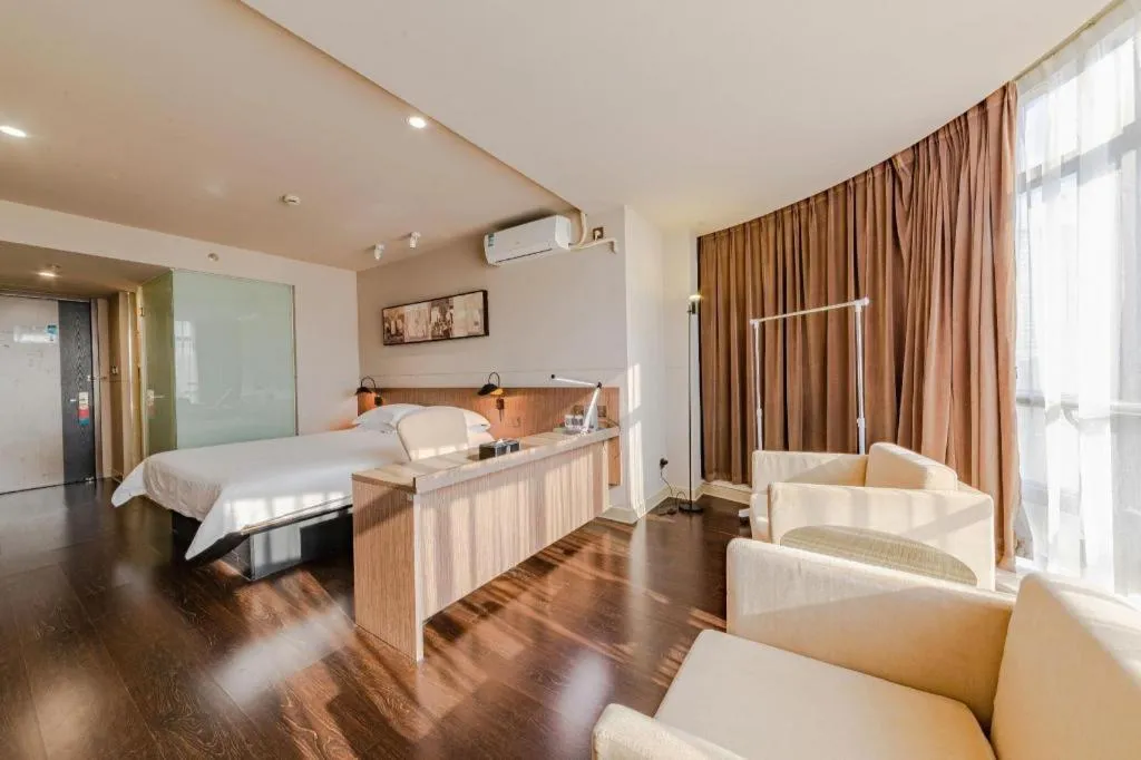 Bed in Jinjiang Inn Select Foshan Nanhai Guicheng Metro Station