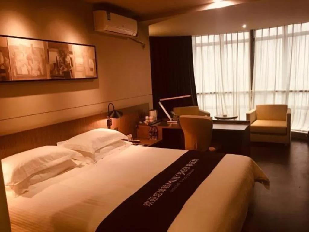 Bed in Jinjiang Inn Select Foshan Nanhai Guicheng Metro Station