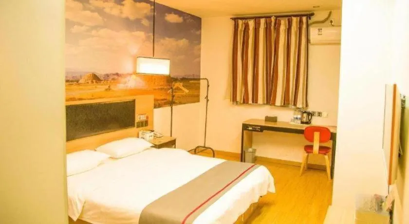 Bed in Thank Inn Hotel Ningxia Yinchuan Xixia District Tongxin Road