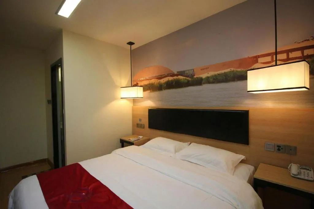 Bed in Thank Inn Hotel Ningxia Yinchuan Xixia District Tongxin Road