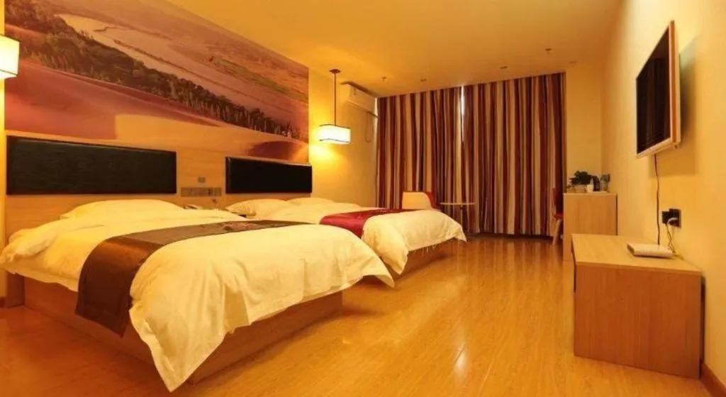Bed in Thank Inn Hotel Ningxia Yinchuan Xixia District Tongxin Road