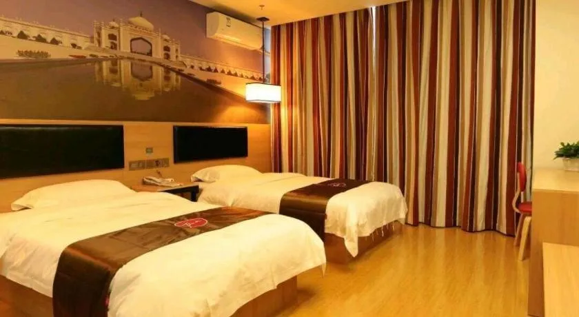 Bed in Thank Inn Hotel Ningxia Yinchuan Xixia District Tongxin Road