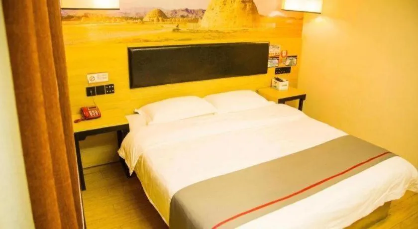 Bed in Thank Inn Hotel Ningxia Yinchuan Xixia District Tongxin Road