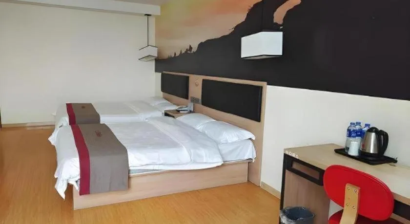 Bed in Thank Inn Hotel Ningxia Yinchuan Xixia District Tongxin Road