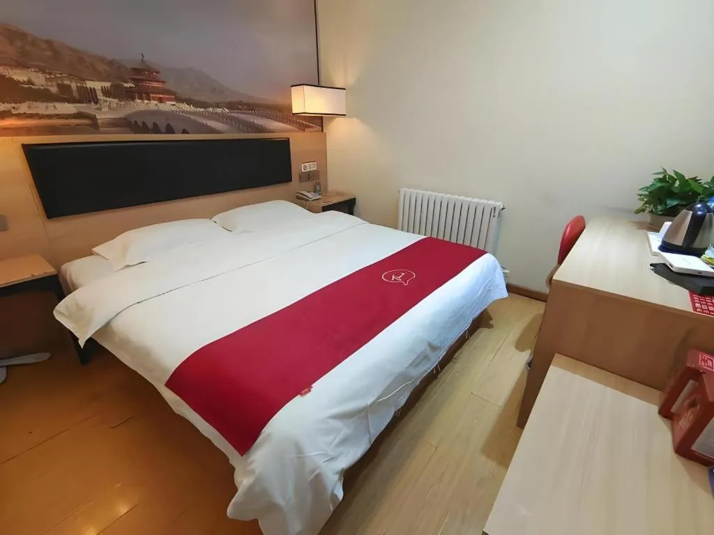 Bed in Thank Inn Hotel Ningxia Yinchuan Xixia District Tongxin Road