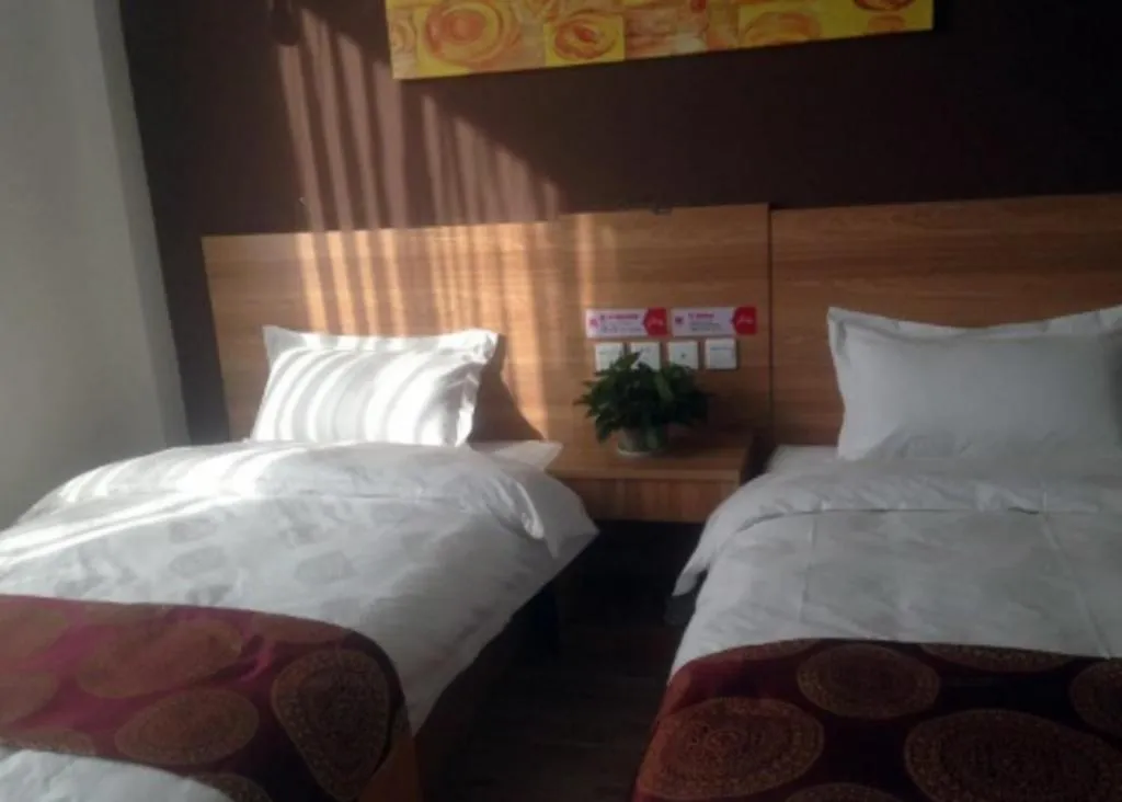 Bed in Thank Inn Hotel Ningxia Yinchuan Xixia District Tongxin Road