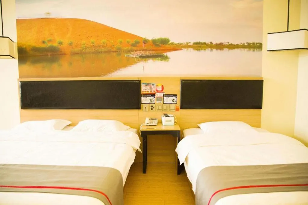 Bed in Thank Inn Hotel Ningxia Yinchuan Xixia District Tongxin Road