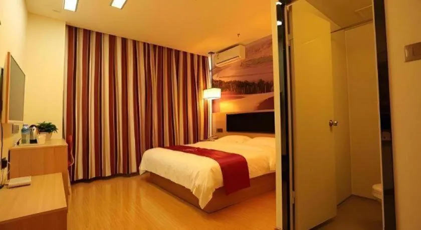 Bed in Thank Inn Hotel Ningxia Yinchuan Xixia District Tongxin Road