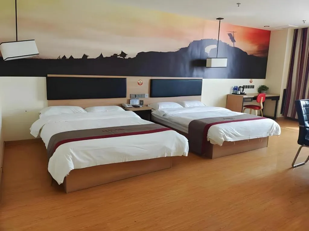 Bed in Thank Inn Hotel Ningxia Yinchuan Xixia District Tongxin Road