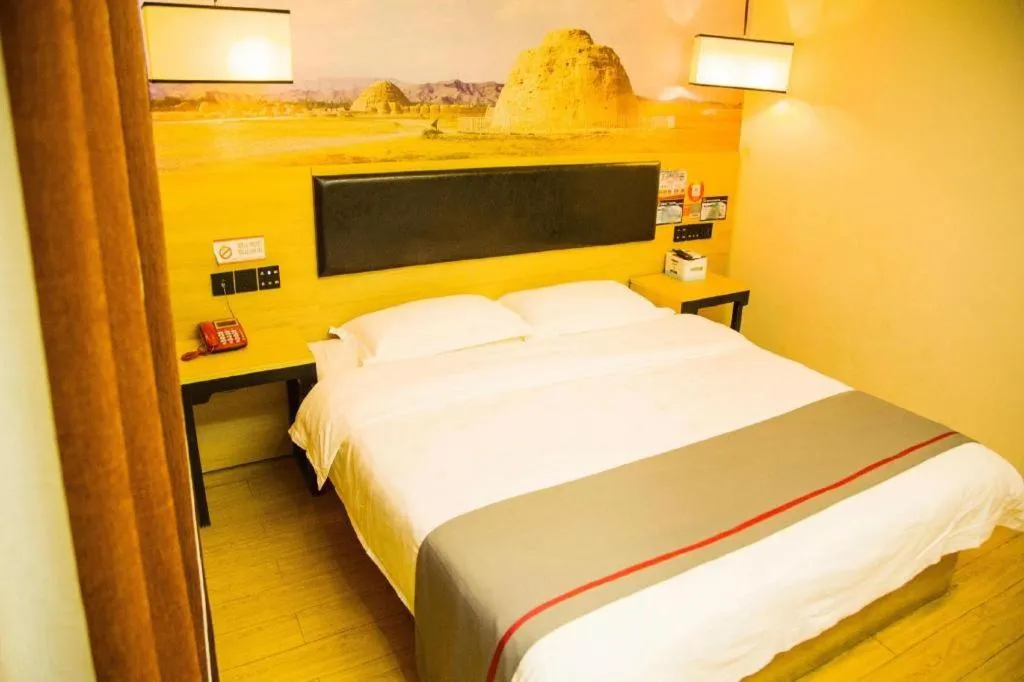 Bed in Thank Inn Hotel Ningxia Yinchuan Xixia District Tongxin Road