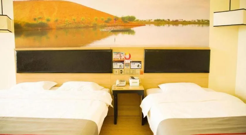 Bed in Thank Inn Hotel Ningxia Yinchuan Xixia District Tongxin Road