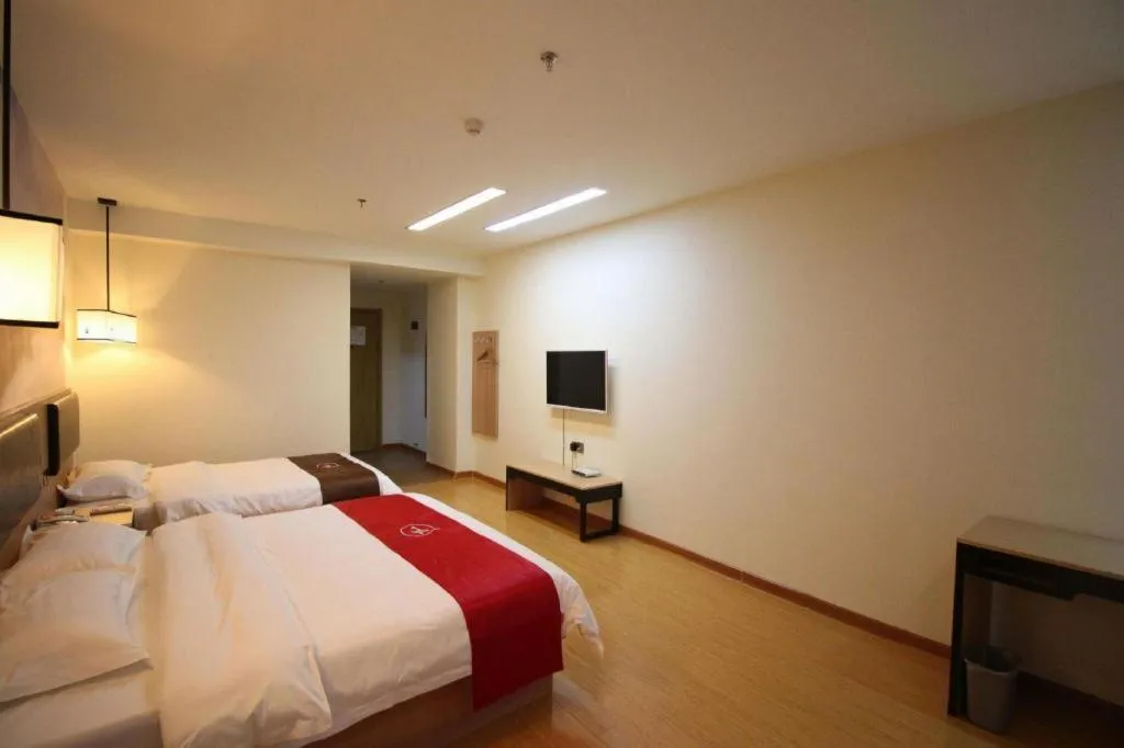 Bed in Thank Inn Hotel Ningxia Yinchuan Xixia District Tongxin Road