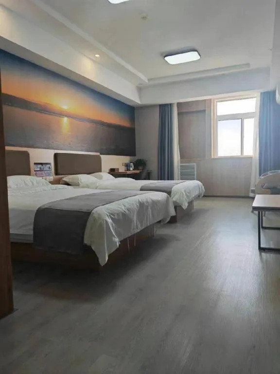 Bed in Thank Inn Hotel Ningxia Yinchuan Xixia District Tongxin Road
