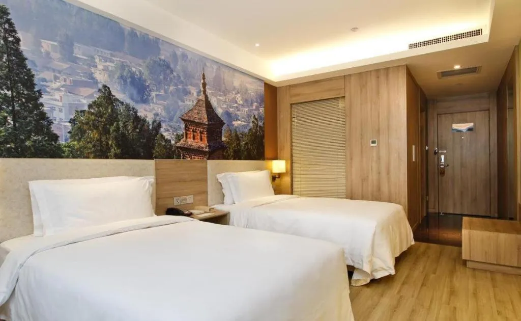 Bed in Atour Hotel Xi'an High Tech Dazhai Road