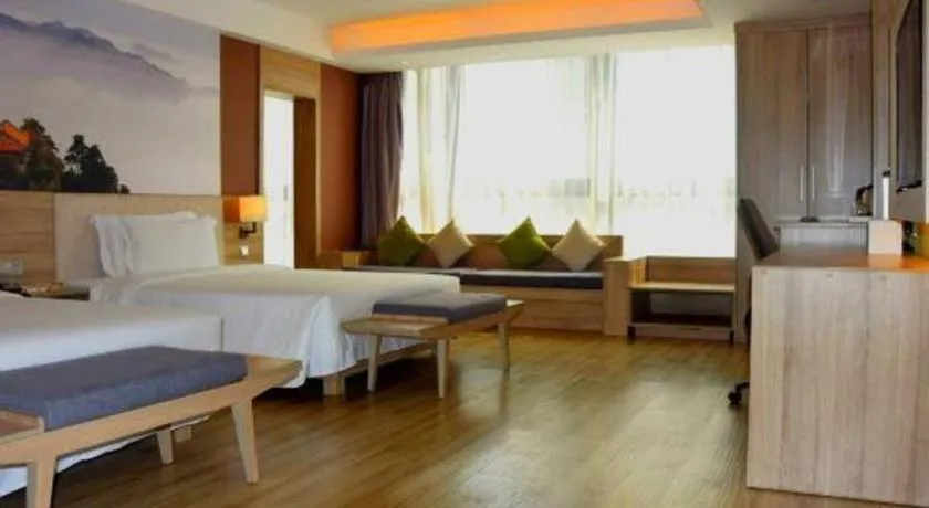 Bed in Atour Hotel Xi'an High Tech Dazhai Road