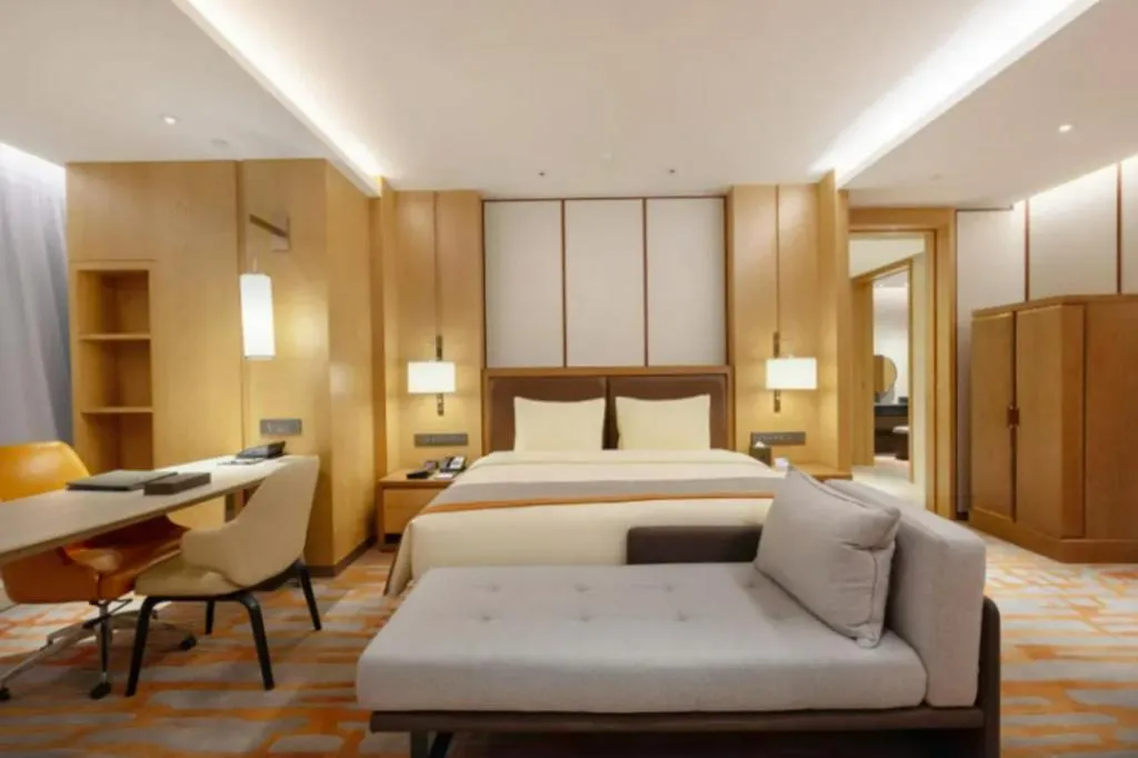 Bed in Hui Feng Wan Yun Hotel Hefei