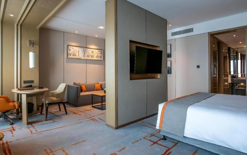 Bed in Hui Feng Wan Yun Hotel Hefei