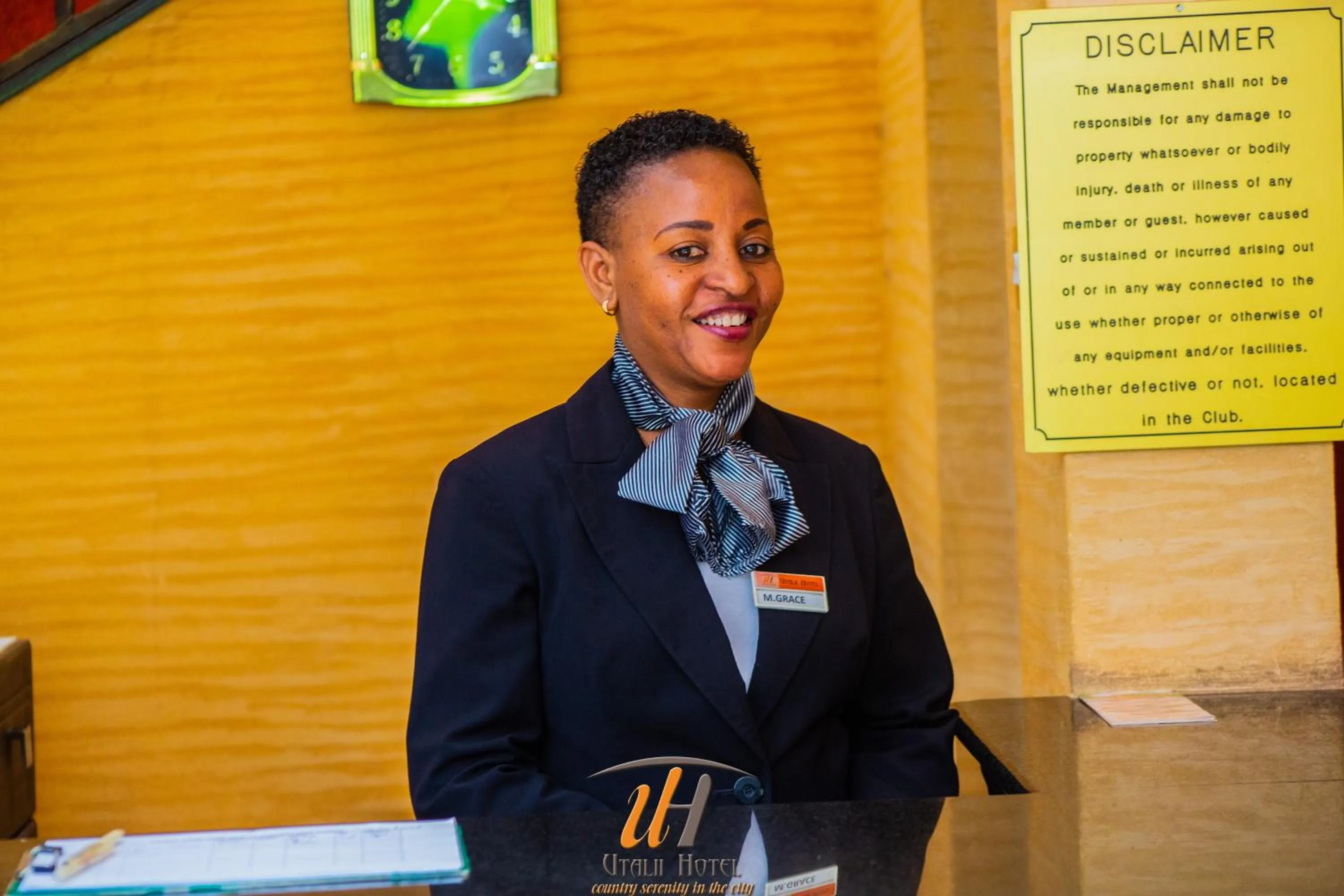 Staff in Utalii Hotel