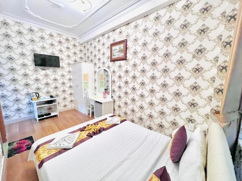 Bed in Truc Huyen Hotel