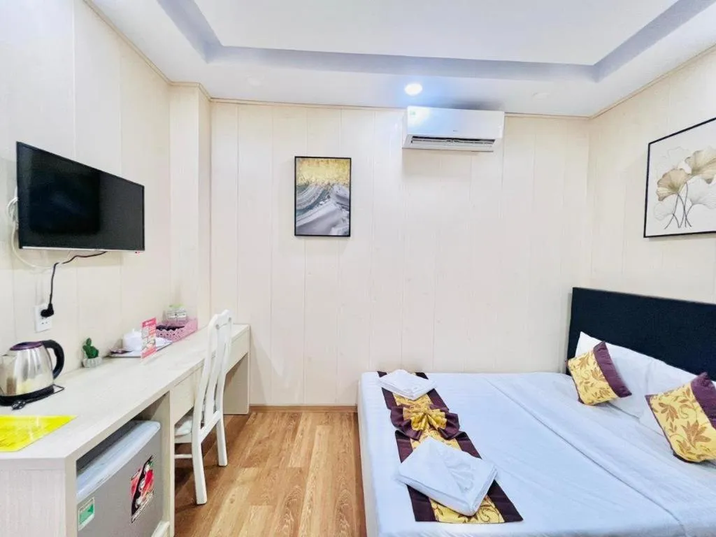 Bed in Truc Huyen Hotel