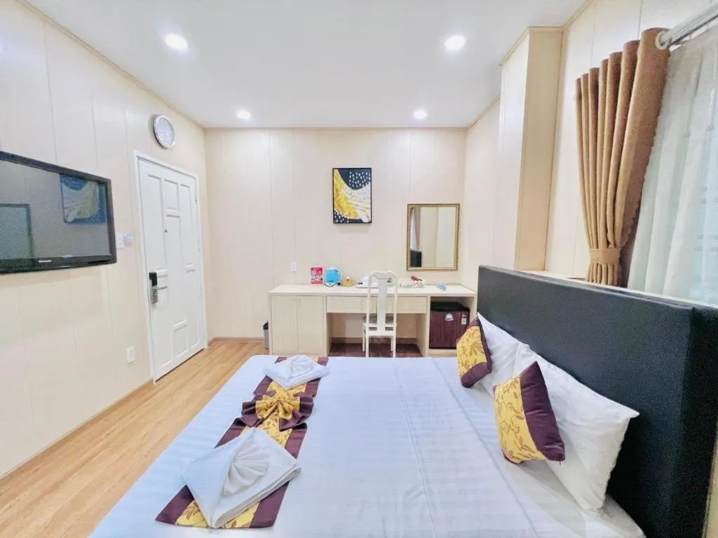 Bed in Truc Huyen Hotel