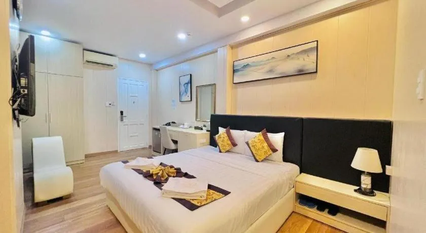 Bed in Truc Huyen Hotel