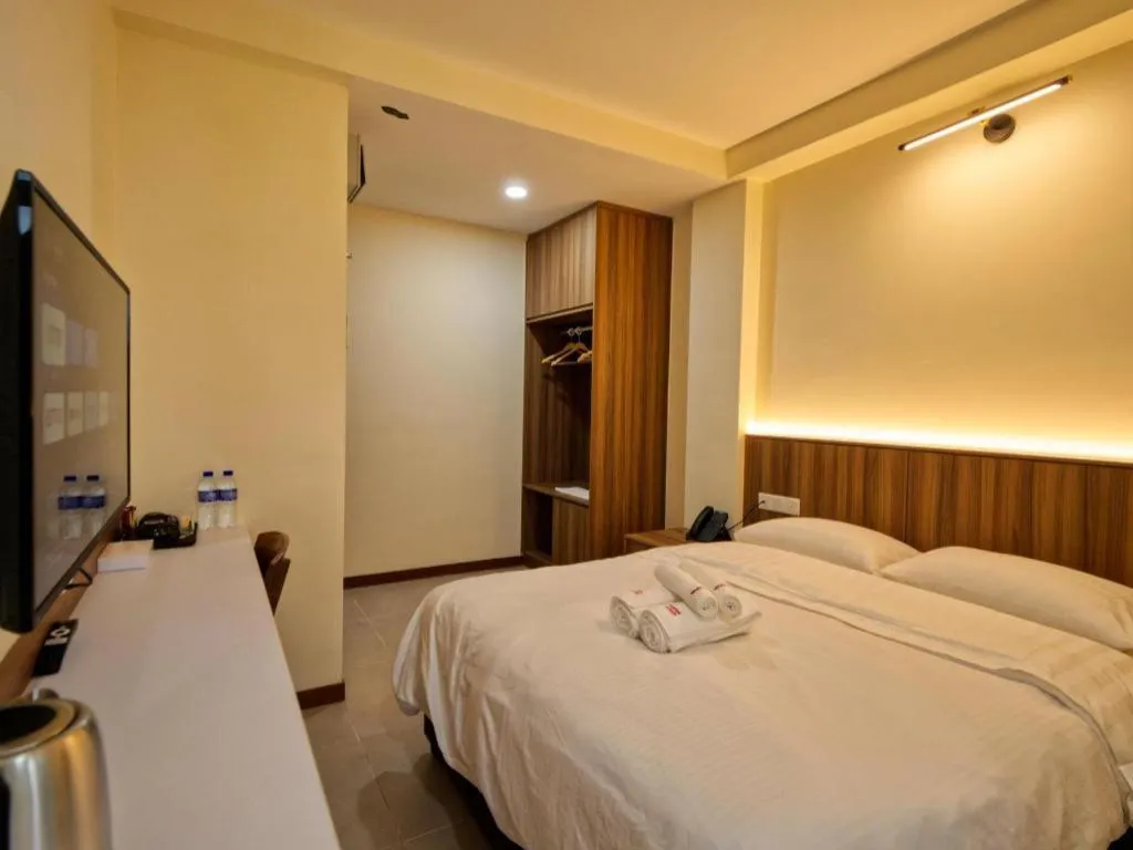 Bed in Weiss Hotels Kepong Baru
