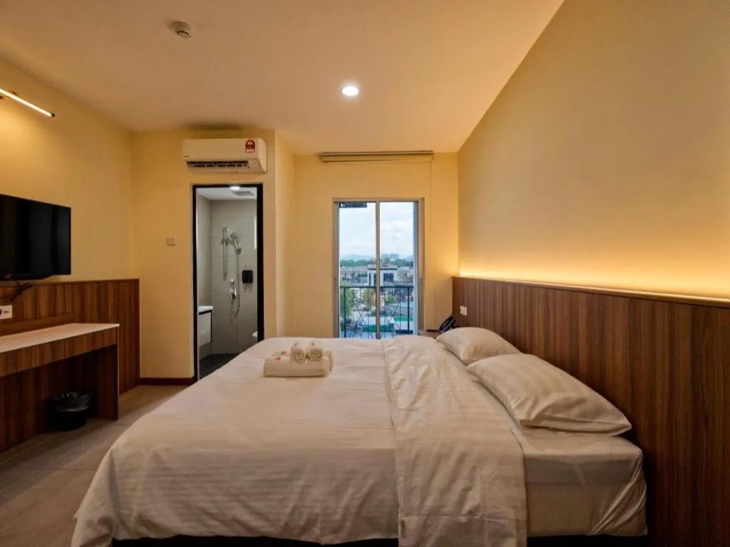 Bed in Weiss Hotels Kepong Baru