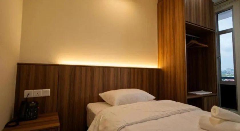 Bed in Weiss Hotels Kepong Baru