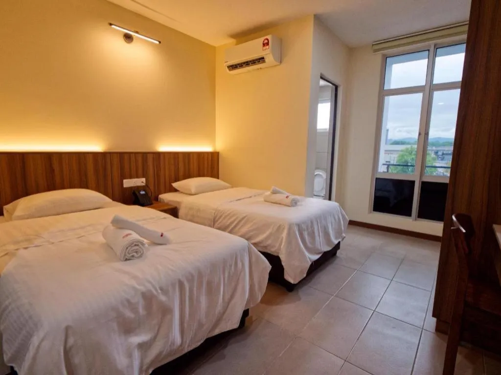 Bed in Weiss Hotels Kepong Baru