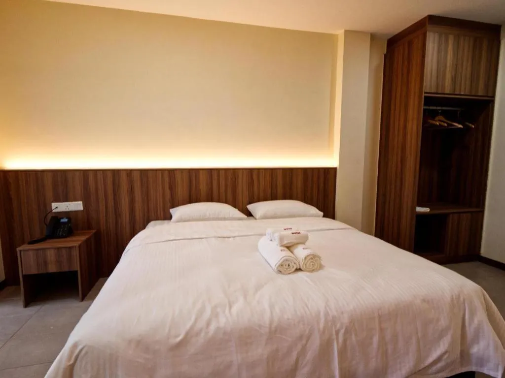 Bed in Weiss Hotels Kepong Baru