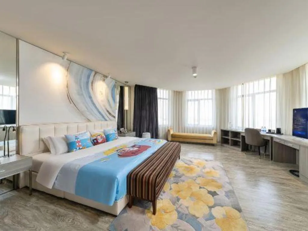 Bed in Jinjiang Metropolo Hotel Shenyang Country Garden Datong Lake Subway Station Branch