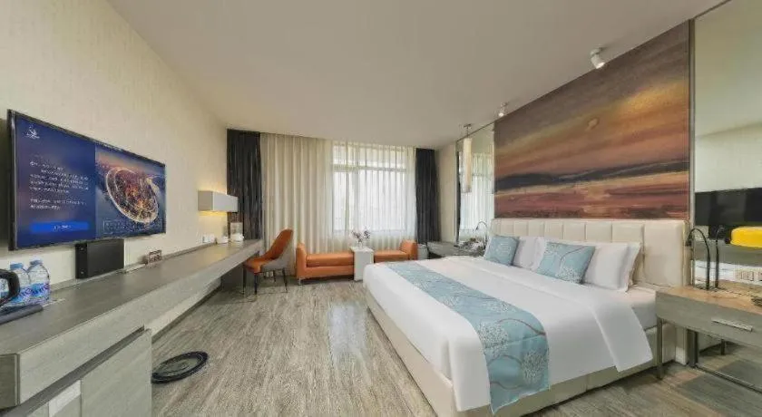 Bed in Jinjiang Metropolo Hotel Shenyang Country Garden Datong Lake Subway Station Branch