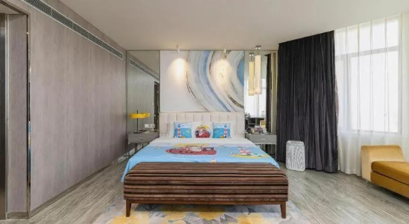 Bed in Jinjiang Metropolo Hotel Shenyang Country Garden Datong Lake Subway Station Branch